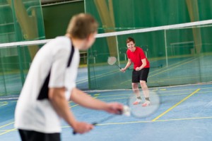Badminton Spiel
