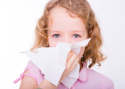 Kind mit Allergie