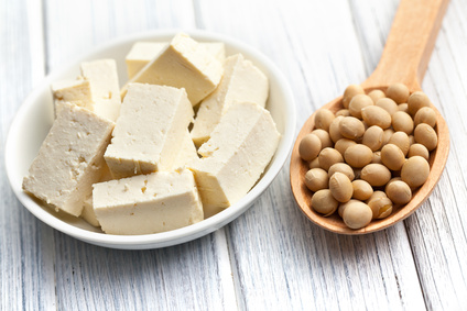 Tofu und Soja Bohnen